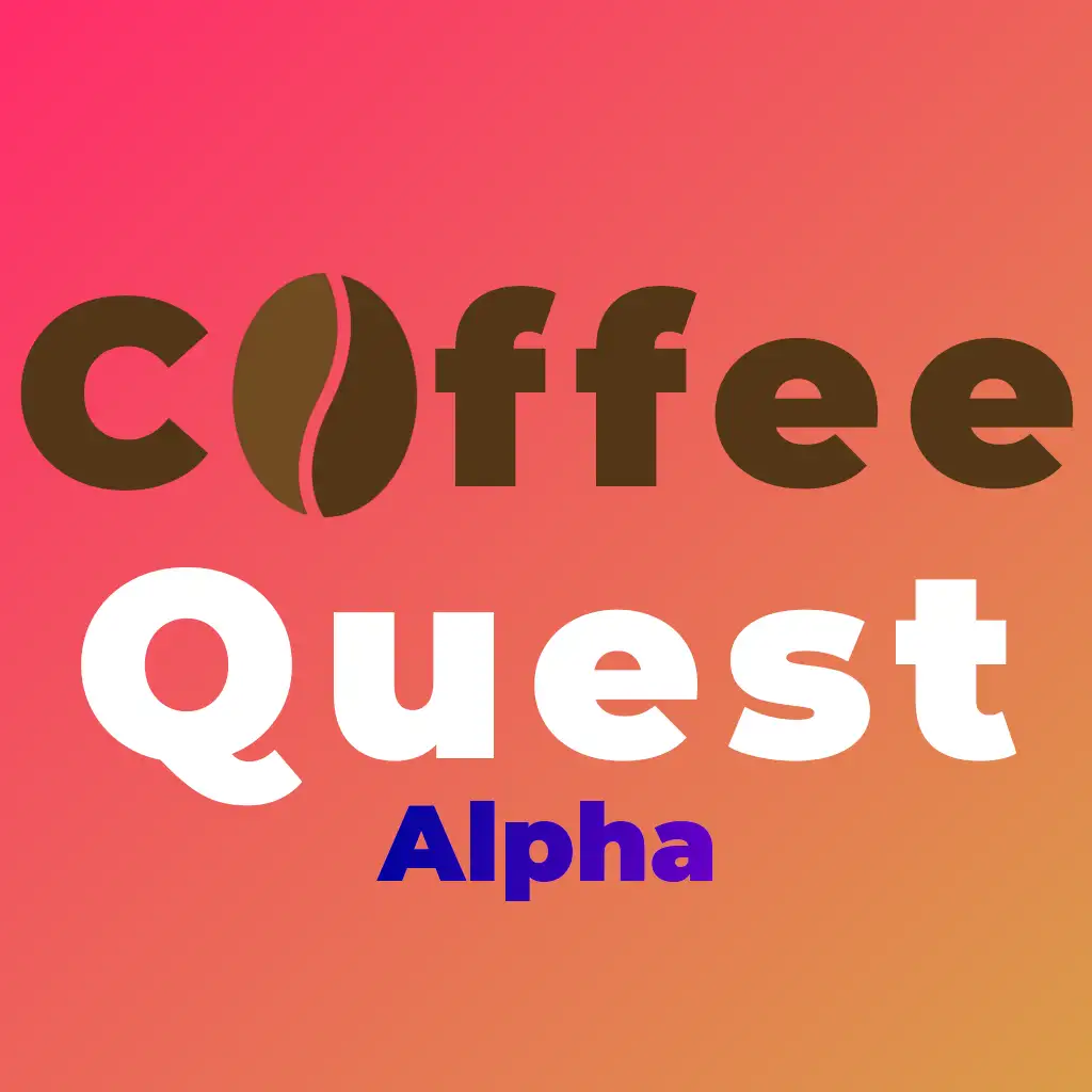 Coffee Quest Game Icon Logo